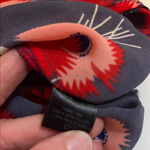 Wayf Dark Blue Floral Blouse - Picture 5 of 8